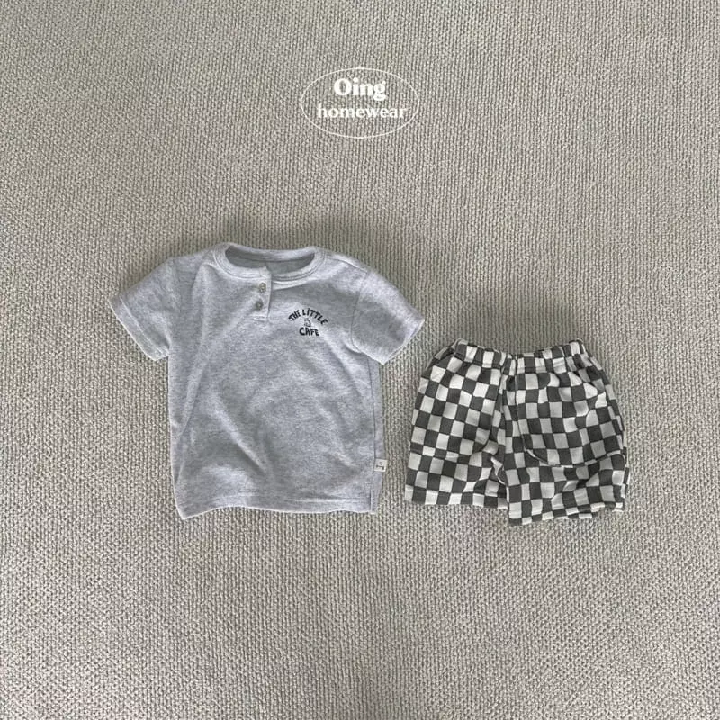 Oing - Korean Children Fashion - #kidsshorts - Towel Top Bottom Set - 3