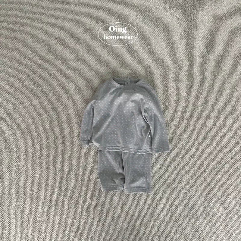 Oing - Korean Children Fashion - #kidsshorts - Basic Dot Top Bottom Set