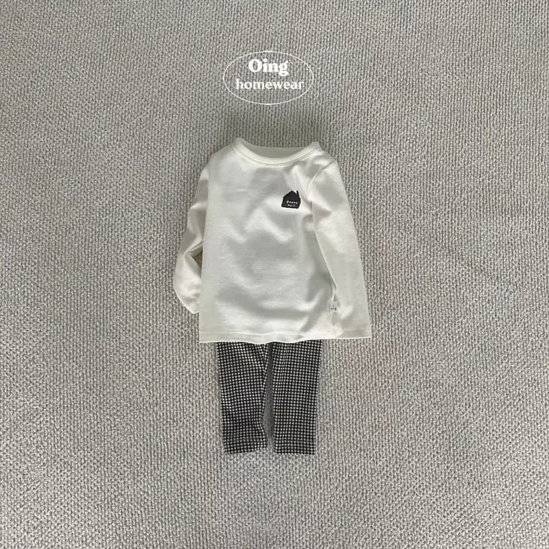 Oing - Korean Children Fashion - #magicofchildhood - Home Top Bottom Set - 2