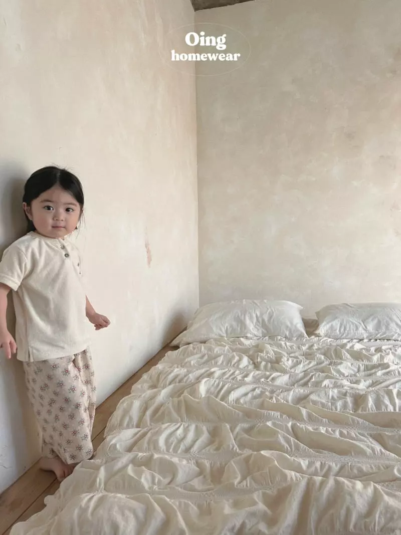 Oing - Korean Children Fashion - #magicofchildhood - Towel Top Bottom Set - 8