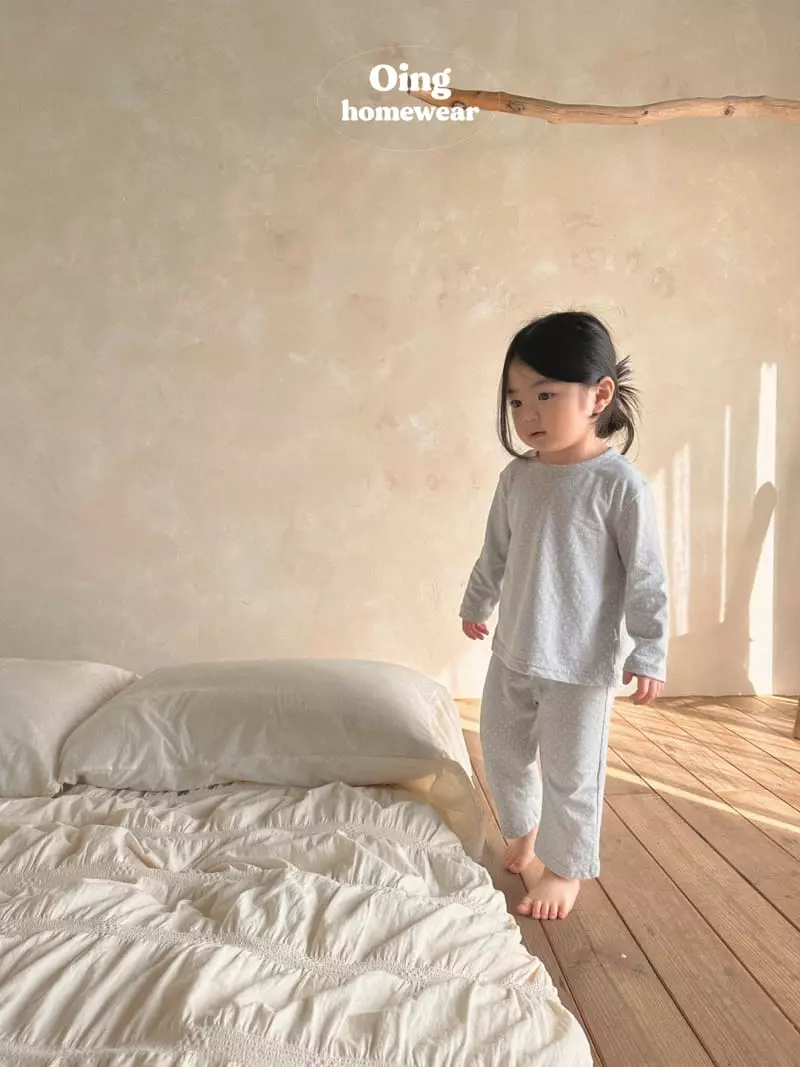Oing - Korean Children Fashion - #prettylittlegirls - Basic Dot Top Bottom Set - 8