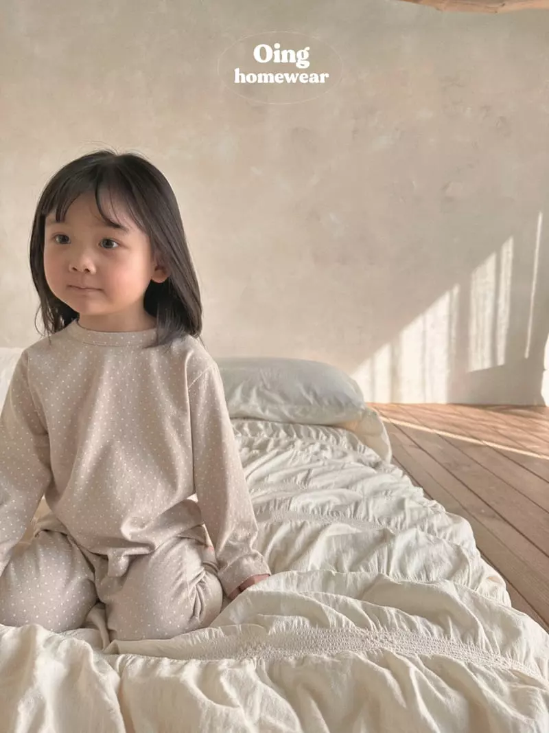 Oing - Korean Children Fashion - #todddlerfashion - Basic Dot Top Bottom Set - 9