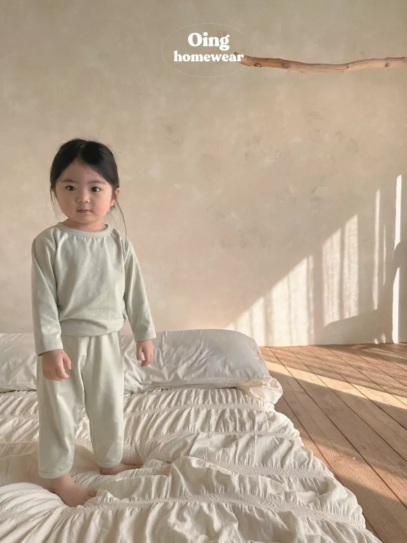 Oing - Korean Children Fashion - #todddlerfashion - Mochi Piping Top Bottom Set - 7