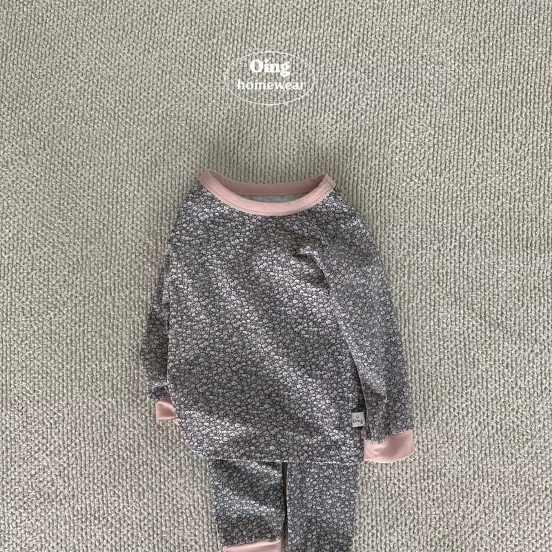 Oing - Korean Children Fashion - #toddlerclothing - Wol Grandmother Top Bottom Set - 2
