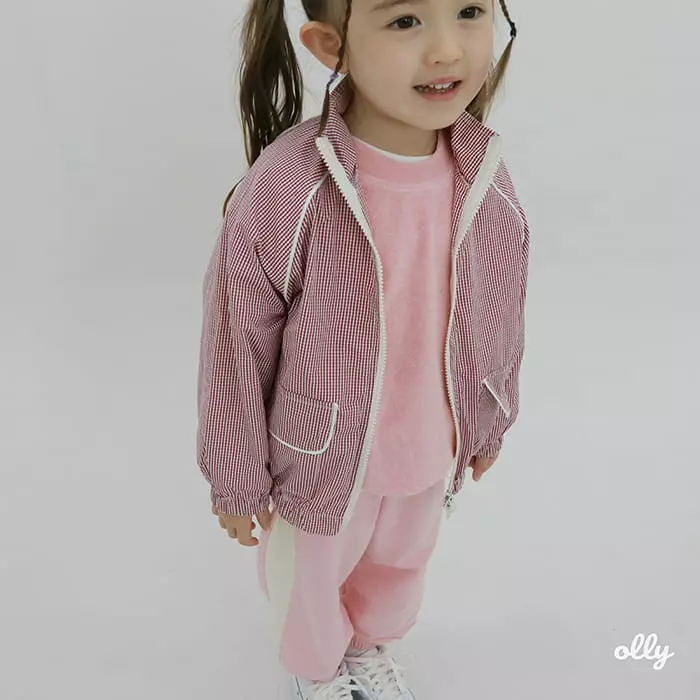Ollymarket - Korean Children Fashion - #designkidswear - Check Jacket with Mom - 8