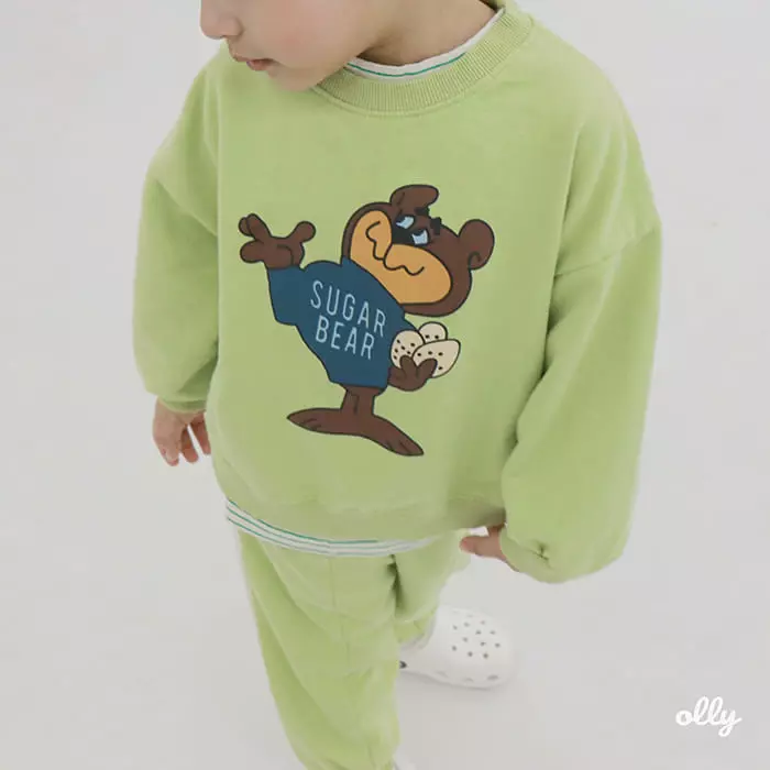 Ollymarket - Korean Children Fashion - #designkidswear - Bear Sweatshirt - 2