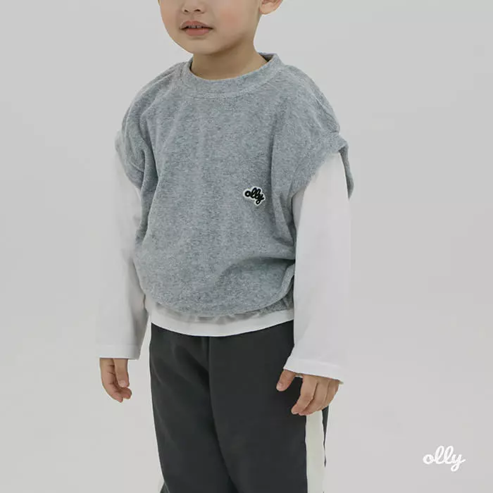 Ollymarket - Korean Children Fashion - #discoveringself - Soft Terry Vest - 12