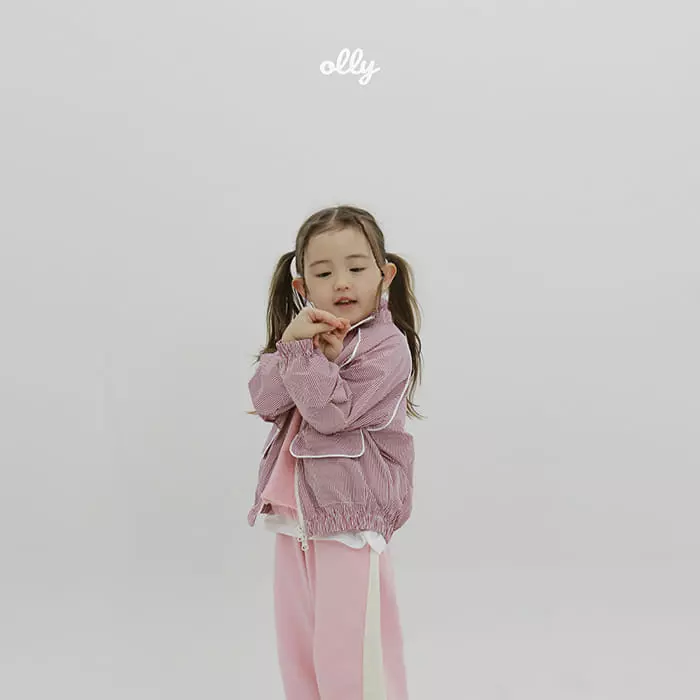 Ollymarket - Korean Children Fashion - #kidsshorts - Check Jacket with Mom - 11