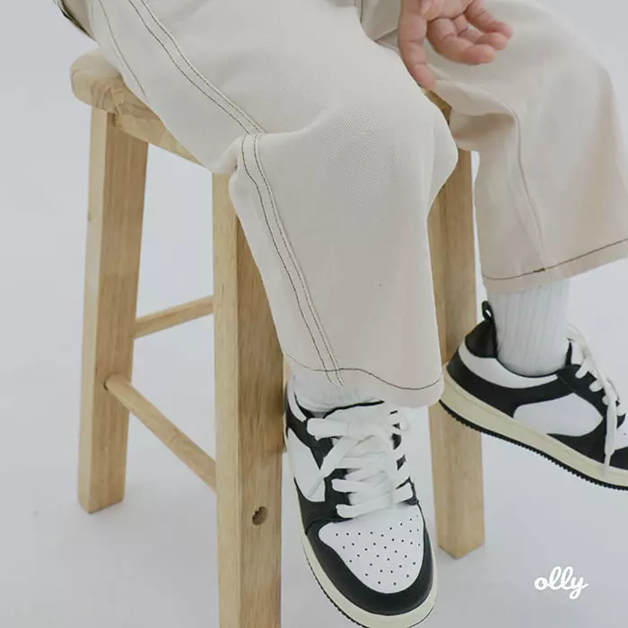 Ollymarket - Korean Children Fashion - #fashionkids - Stitch Pants - 4