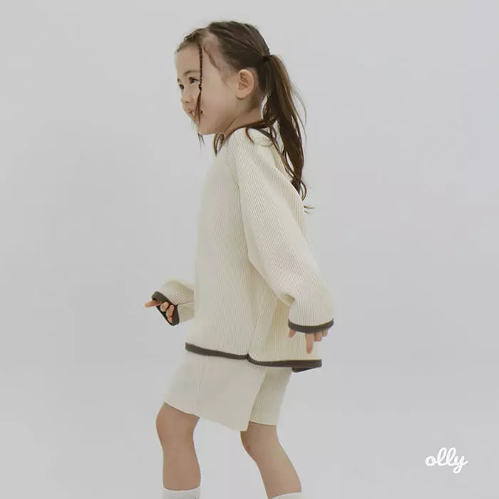 Ollymarket - Korean Children Fashion - #minifashionista - Waffle Top Bottom Set - 10