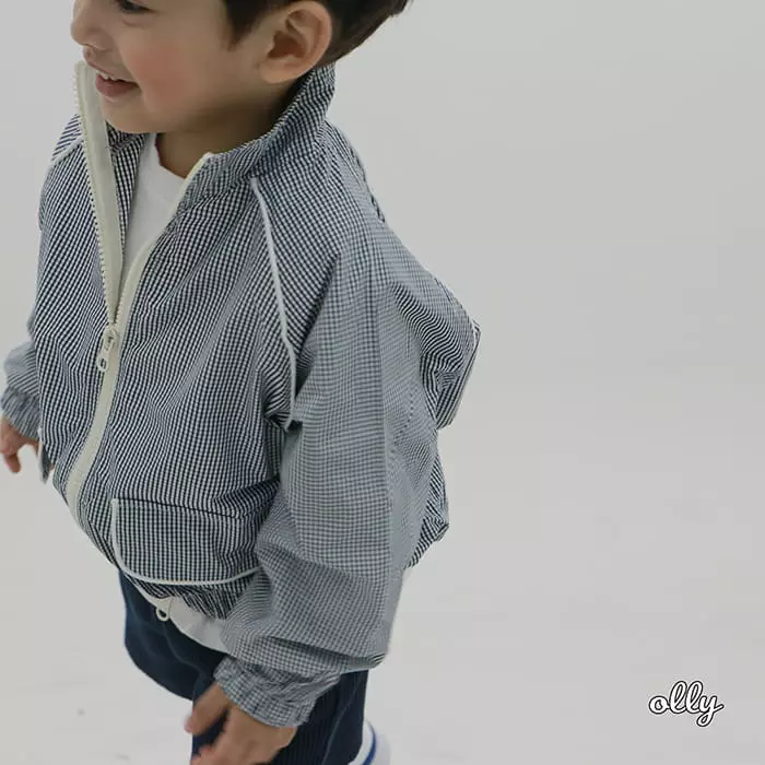 Ollymarket - Korean Children Fashion - #prettylittlegirls - Check Jacket with Mom - 2