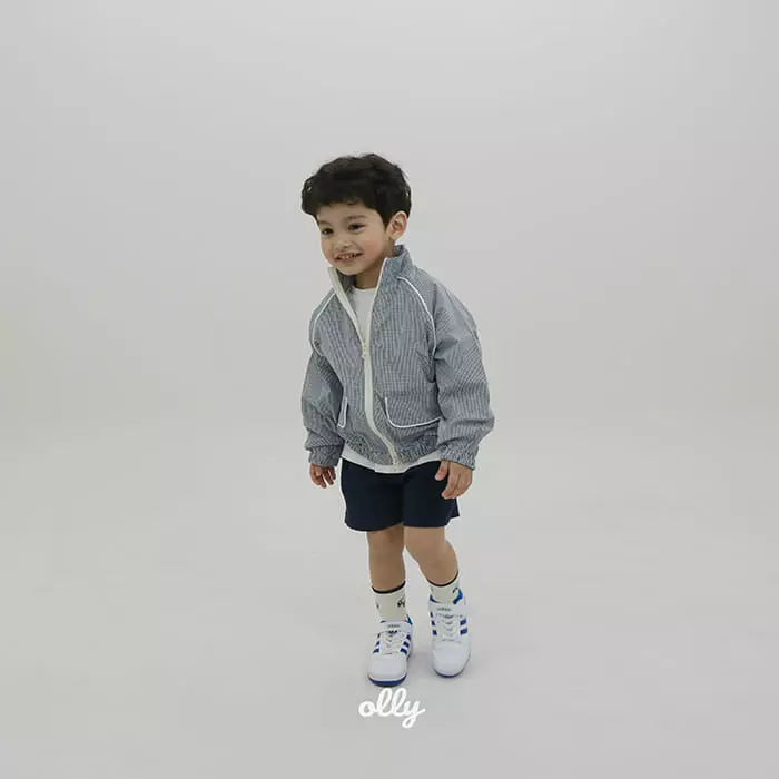 Ollymarket - Korean Children Fashion - #todddlerfashion - Check Jacket with Mom - 3