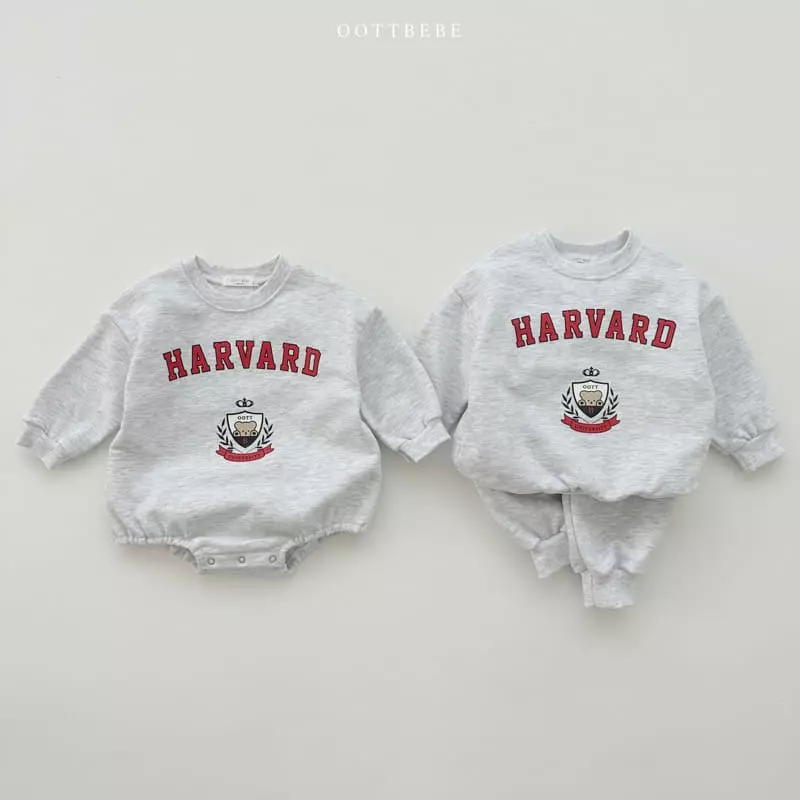 Oott Bebe - Korean Baby Fashion - #babyclothing - Havard Bear Bodysuit - 12