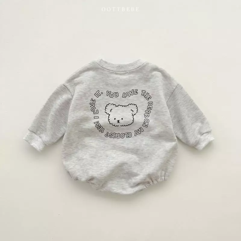 Oott Bebe - Korean Baby Fashion - #babyfashion - Lettering Bodysuit - 5