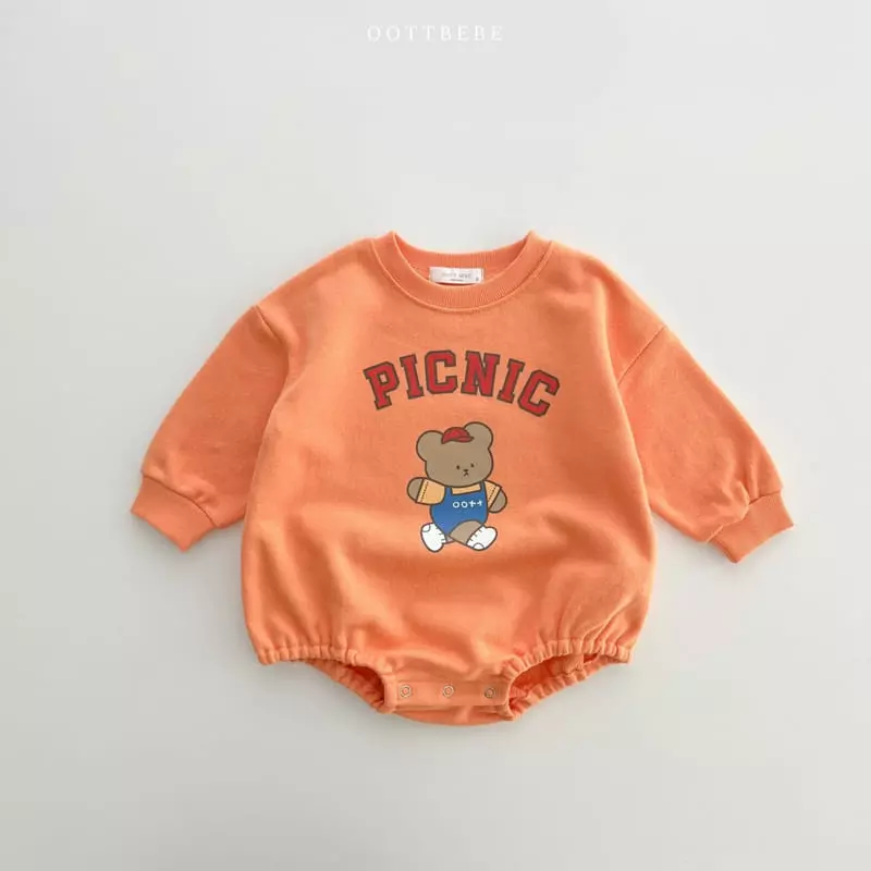 Oott Bebe - Korean Baby Fashion - #babyfever - Picnic Bodysuit - 2