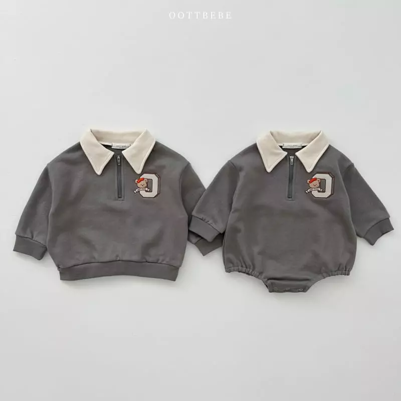 Oott Bebe - Korean Baby Fashion - #babylifestyle - O Bear Collar Bodysuit - 11