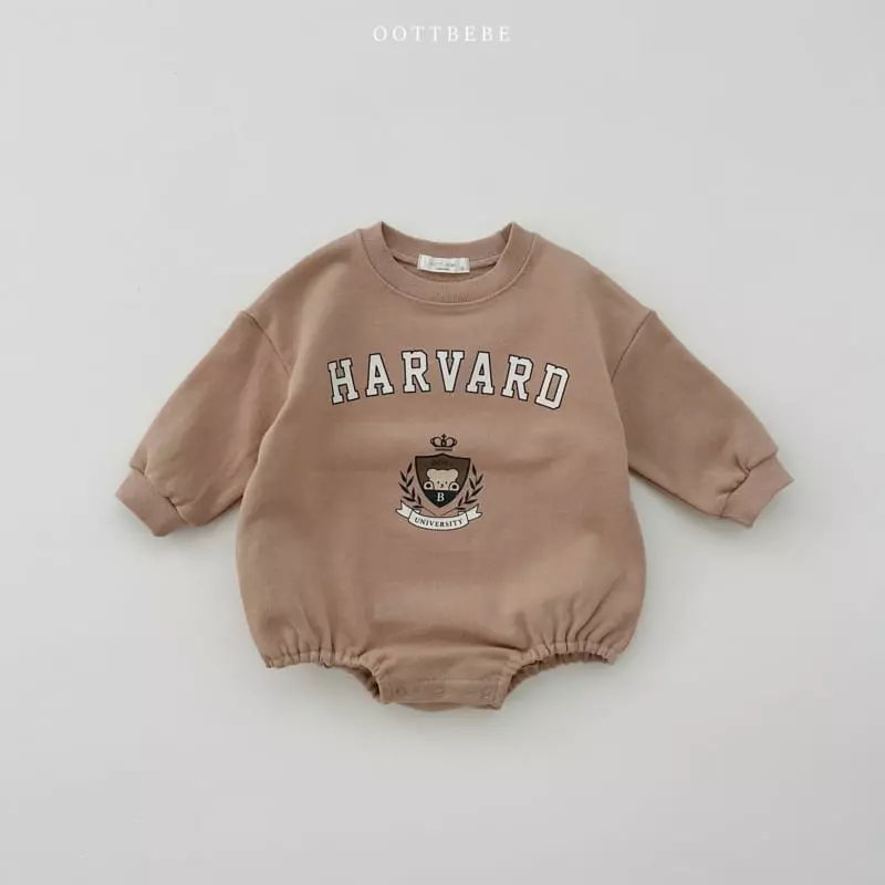 Oott Bebe - Korean Baby Fashion - #babyoninstagram - Havard Bear Bodysuit - 2