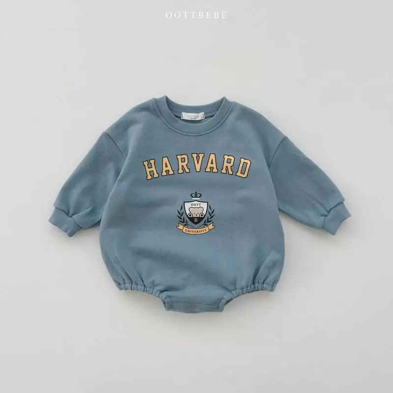 Oott Bebe - Korean Baby Fashion - #babyootd - Havard Bear Bodysuit - 3