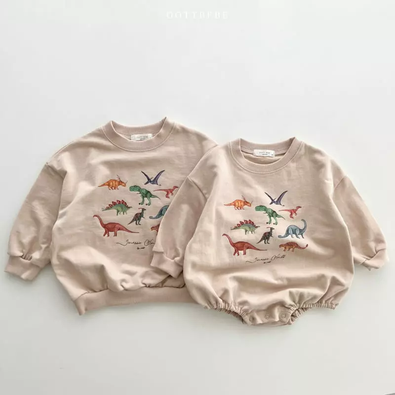 Oott Bebe - Korean Baby Fashion - #onlinebabyboutique - Dino World Bodysuit - 10