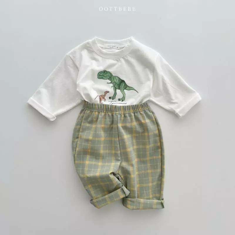 Oott Bebe - Korean Children Fashion - #Kfashion4kids - Dino Silket Tee - 5