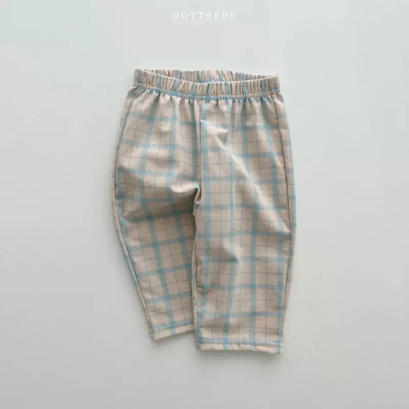Oott Bebe - Korean Children Fashion - #kidzfashiontrend - Dino Check Pants - 4