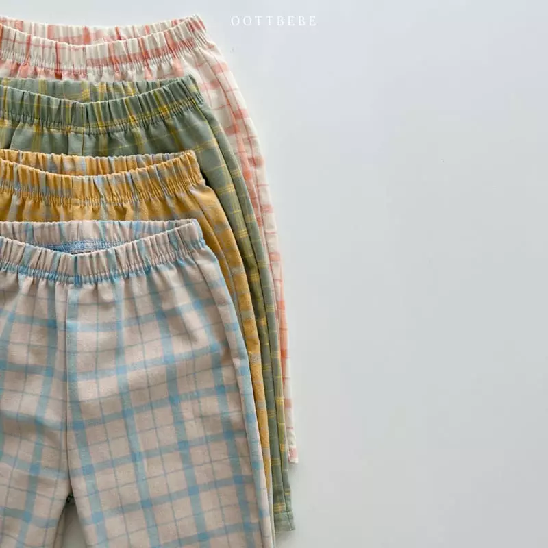 Oott Bebe - Korean Children Fashion - #childofig - Dino Check Pants - 12