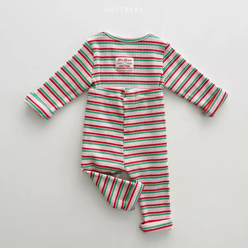 Oott Bebe - Korean Children Fashion - #childrensboutique - Tomato Rib Easywear - 6