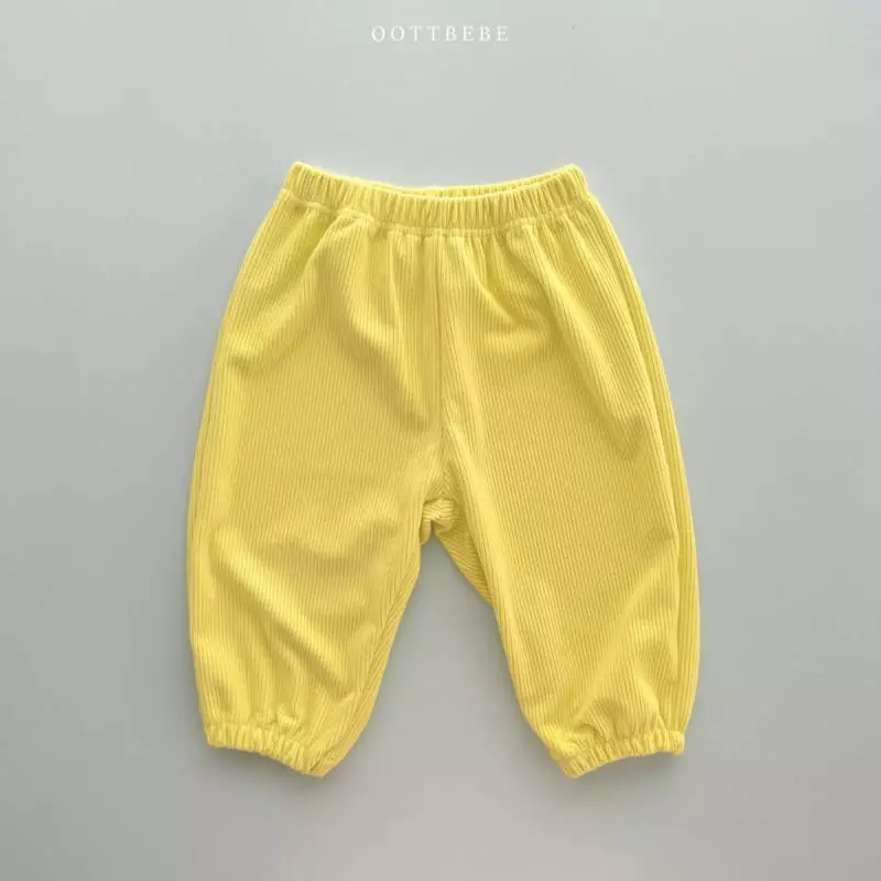 Oott Bebe - Korean Children Fashion - #designkidswear - Terry Rib Pants - 7