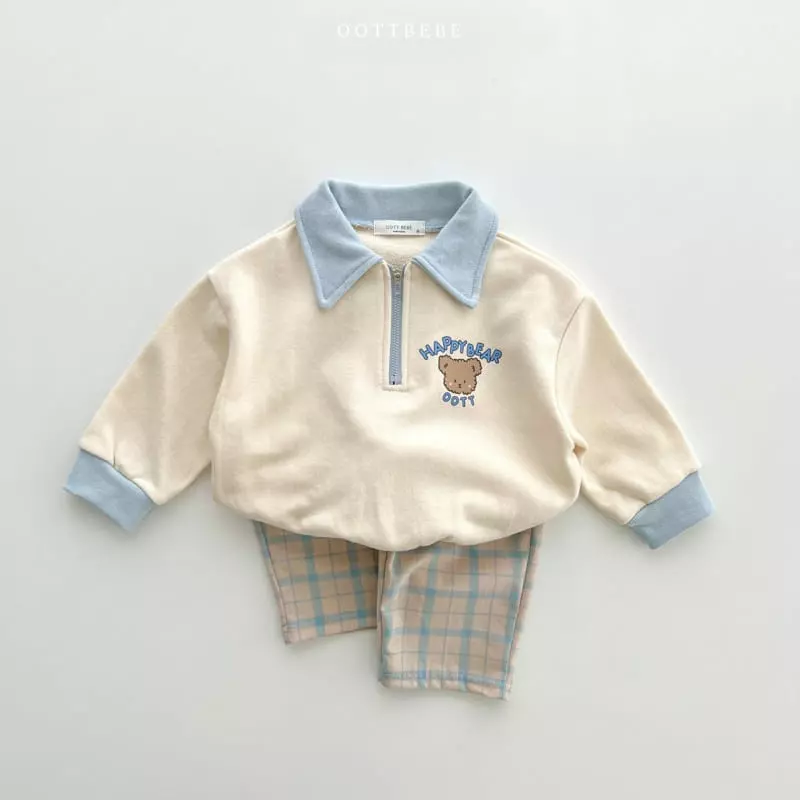 Oott Bebe - Korean Children Fashion - #designkidswear - Happy Bear Collar Sweatshirt - 4