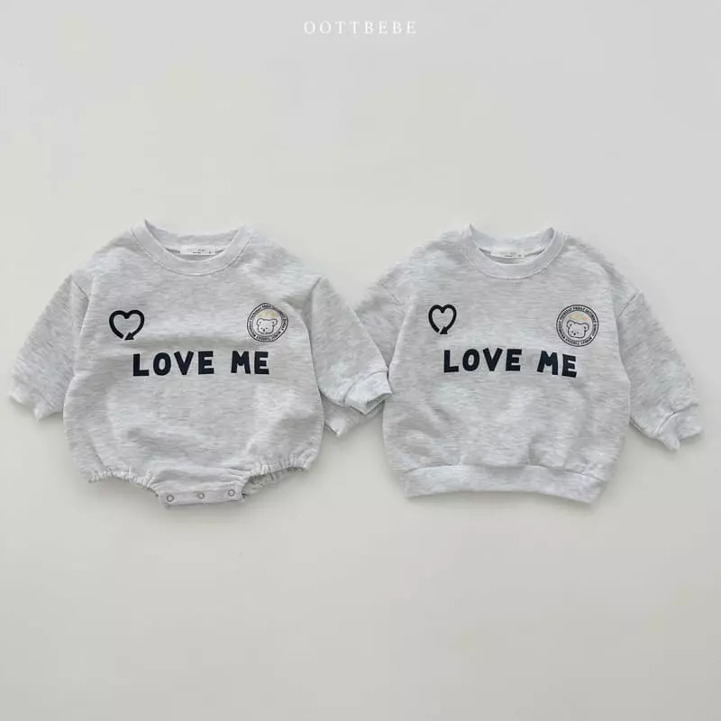Oott Bebe - Korean Children Fashion - #discoveringself - Love Me Heart Sweatshirt with Mom - 6