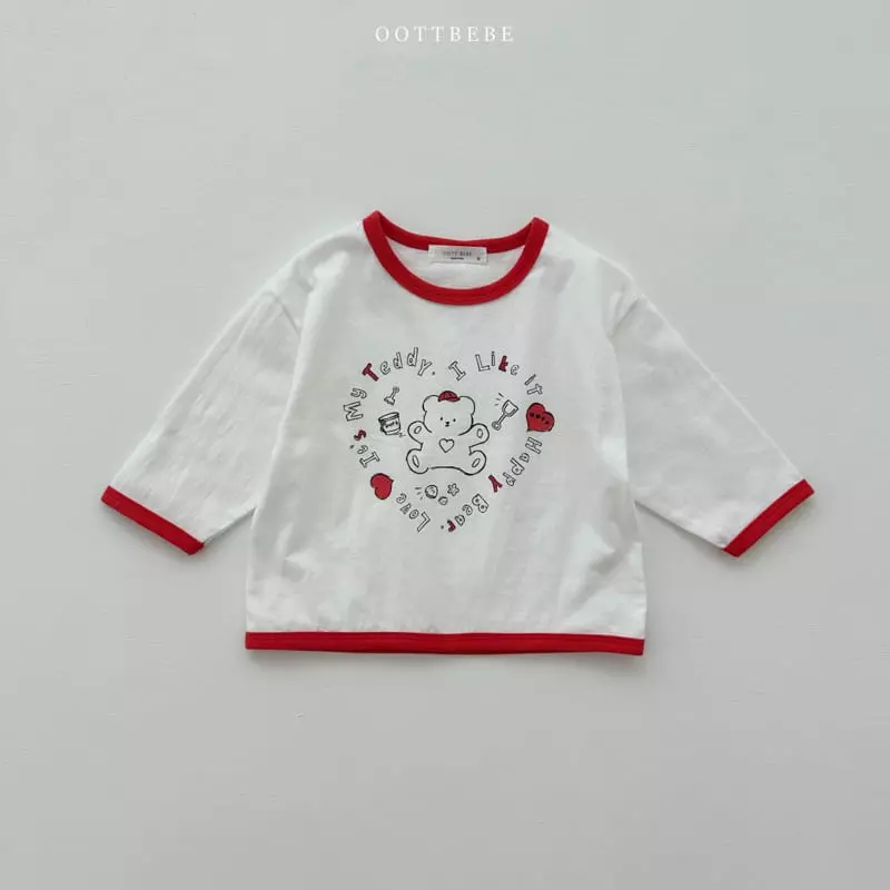 Oott Bebe - Korean Children Fashion - #discoveringself - Sketch Piping Tee