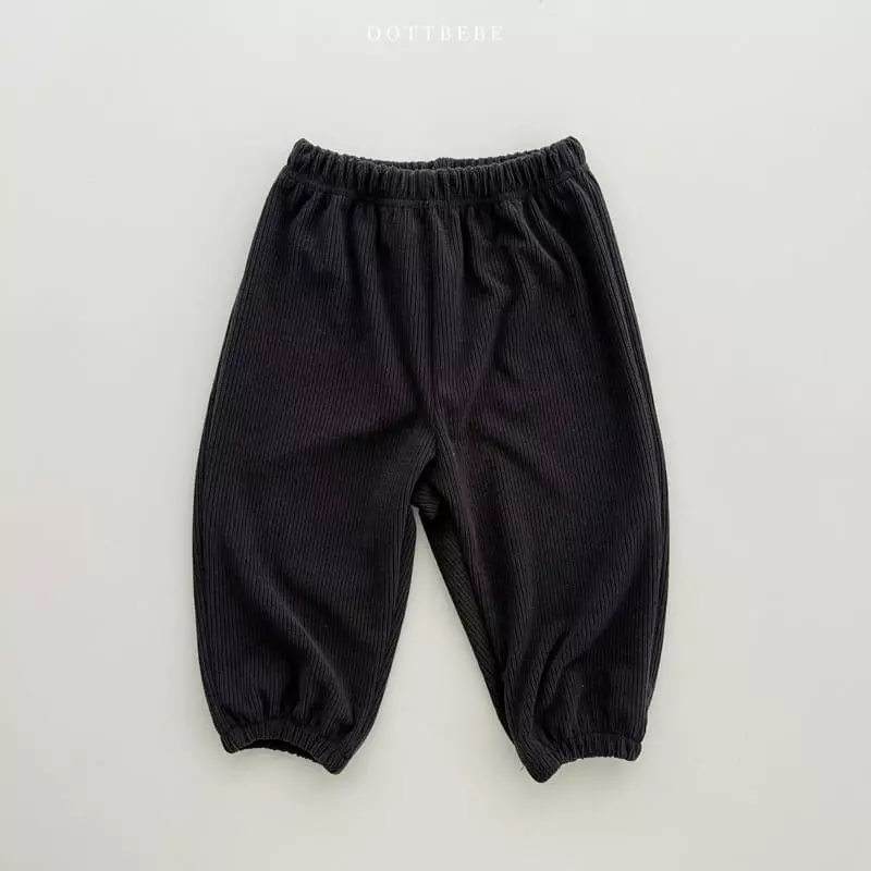 Oott Bebe - Korean Children Fashion - #fashionkids - Terry Rib Pants - 9