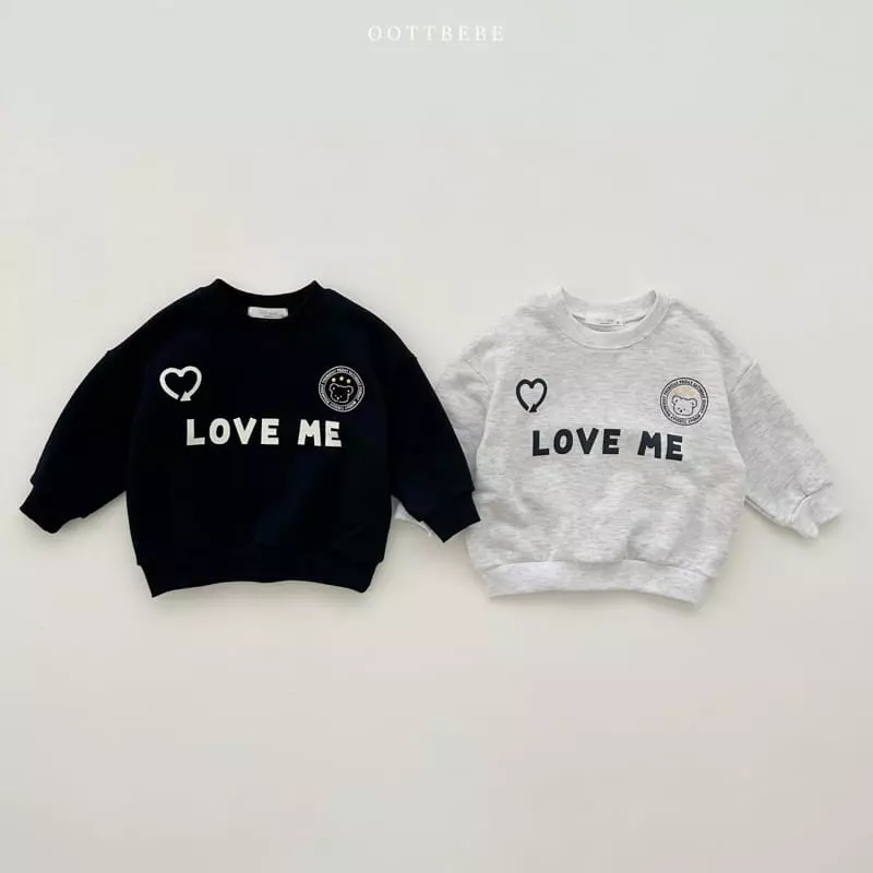 Oott Bebe - Korean Children Fashion - #kidsshorts - Love Me Heart Sweatshirt with Mom - 8