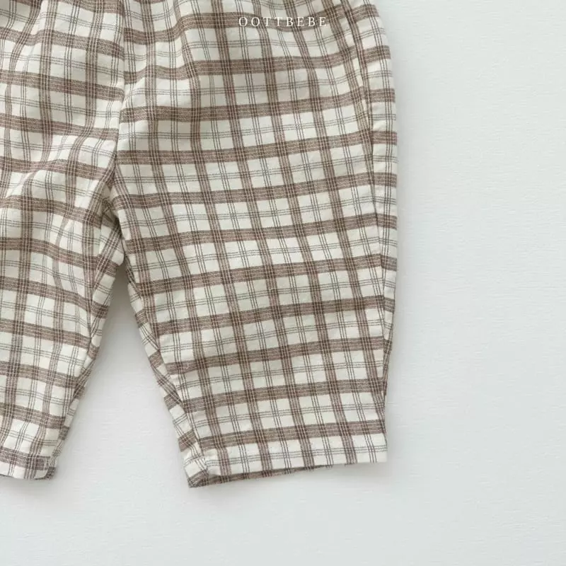 Oott Bebe - Korean Children Fashion - #littlefashionista - Basic Check Pants - 9
