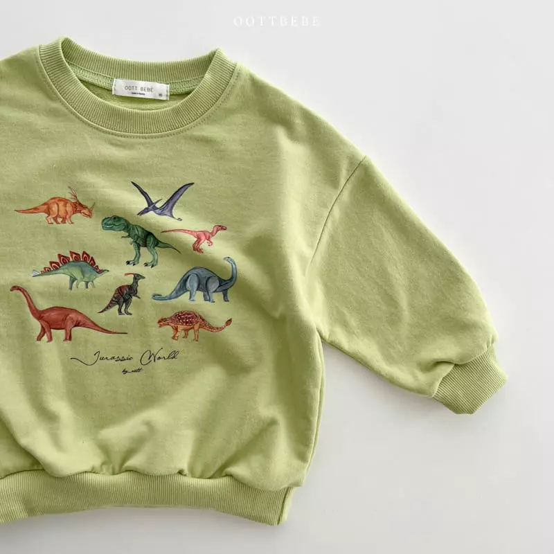 Oott Bebe - Korean Children Fashion - #magicofchildhood - Dino World Sweatshirt - 10