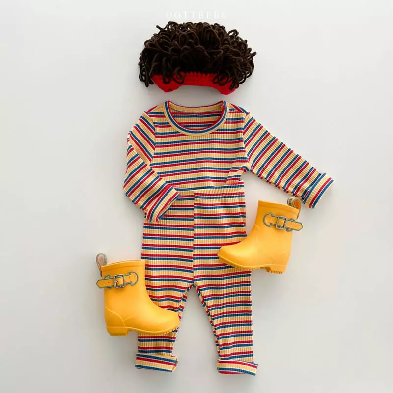 Oott Bebe - Korean Children Fashion - #magicofchildhood - Tomato Rib Easywear
