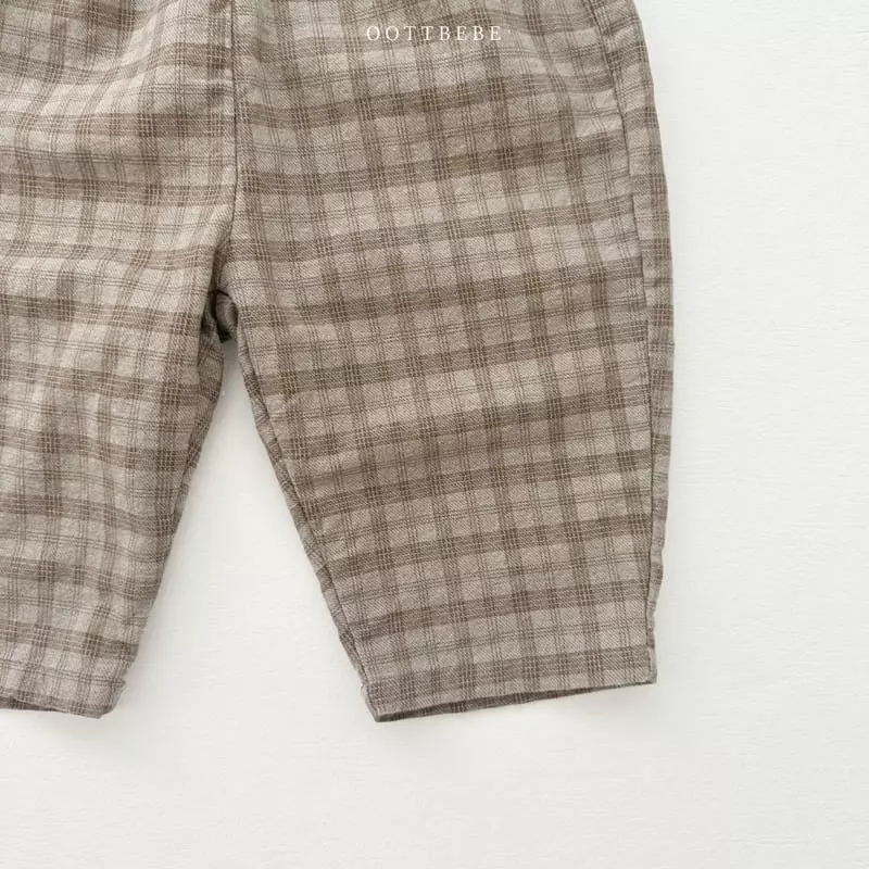 Oott Bebe - Korean Children Fashion - #magicofchildhood - Basic Check Pants - 10