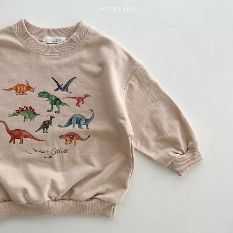 Oott Bebe - Korean Children Fashion - #minifashionista - Dino World Sweatshirt - 11
