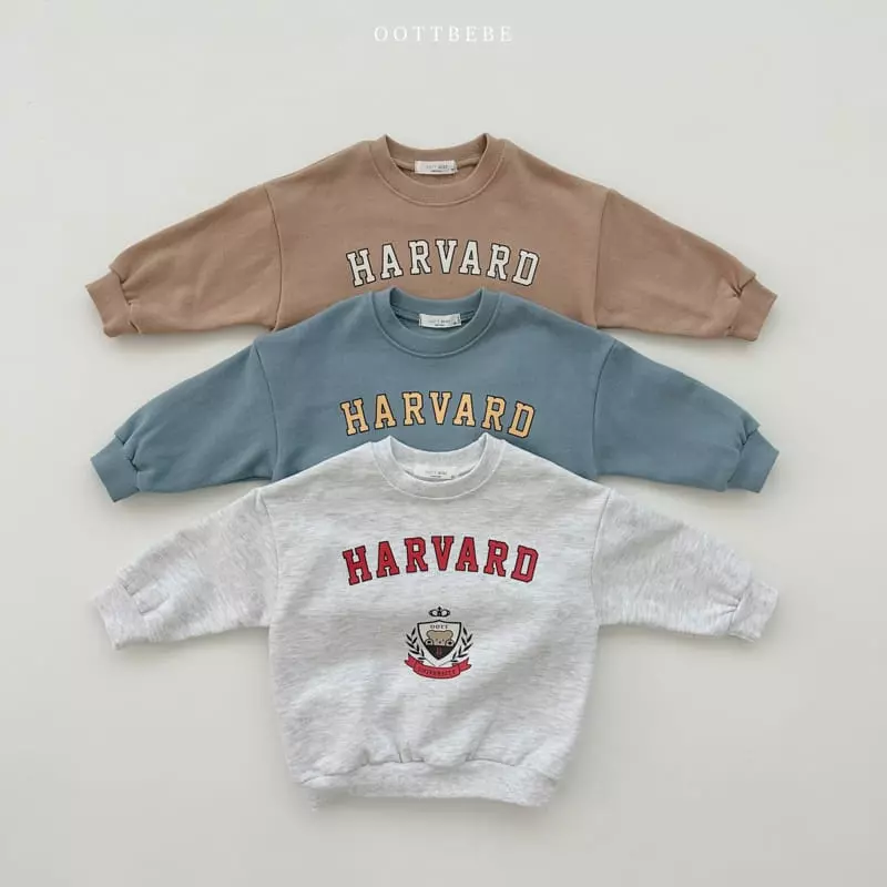 Oott Bebe - Korean Children Fashion - #minifashionista - Havard Bear Top Bottom Set - 5