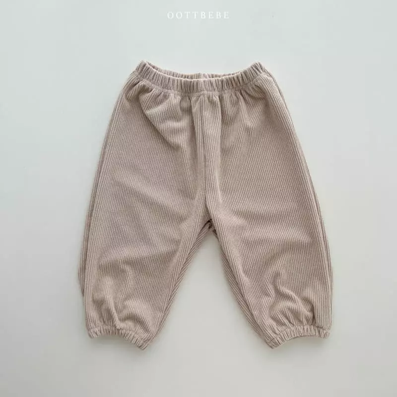 Oott Bebe - Korean Children Fashion - #toddlerclothing - Terry Rib Pants - 4