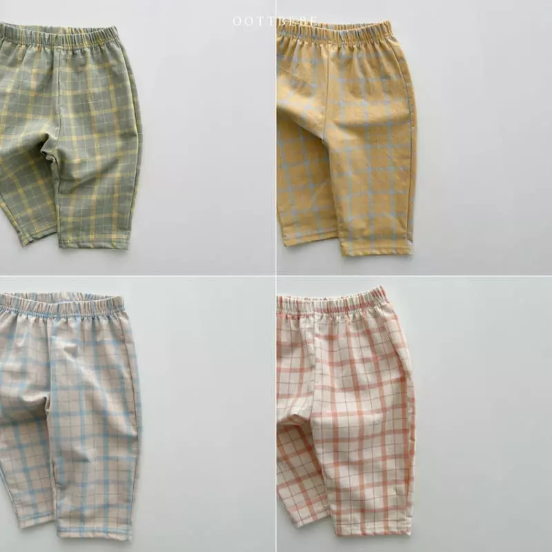 Oott Bebe - Korean Children Fashion - #stylishchildhood - Dino Check Pants - 11