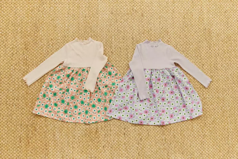 Orange Mom - Korean Children Fashion - #childofig - Rib Color One-piece - 12