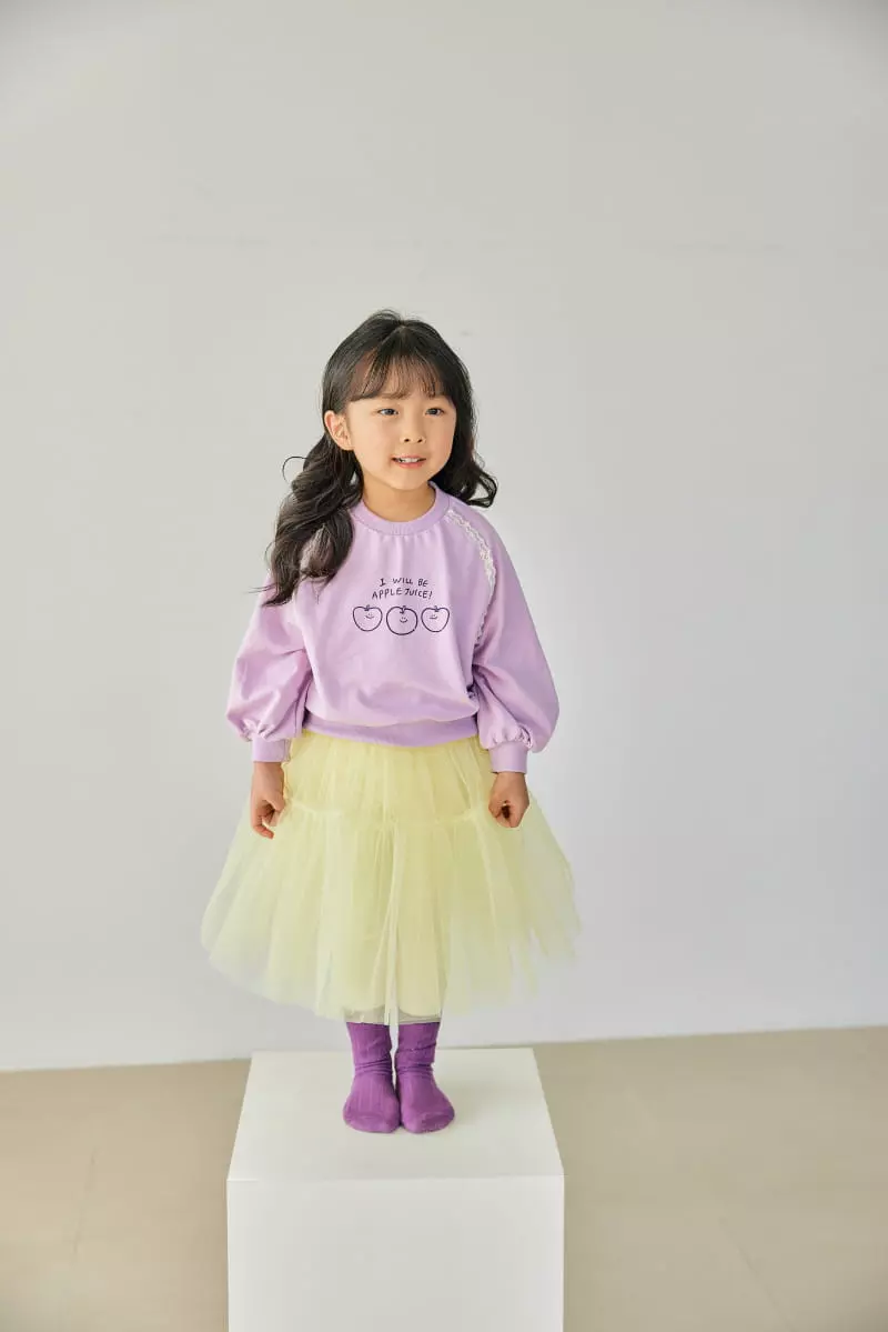 Orange Mom - Korean Children Fashion - #childofig - Smile Apple Tee - 8