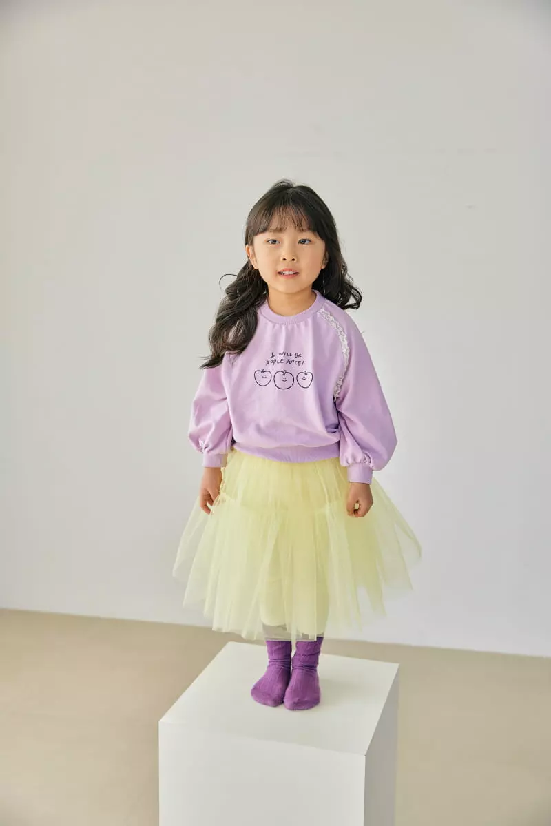 Orange Mom - Korean Children Fashion - #childofig - Smile Apple Tee - 9