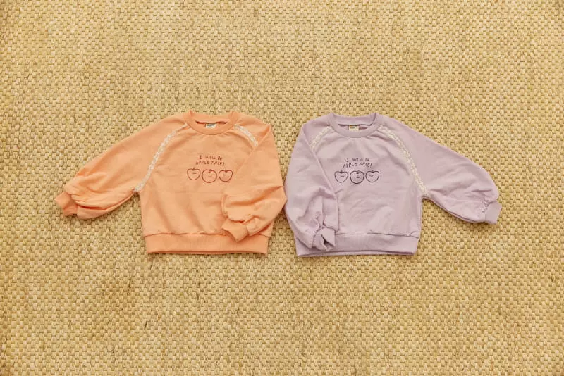 Orange Mom - Korean Children Fashion - #discoveringself - Smile Apple Tee - 12