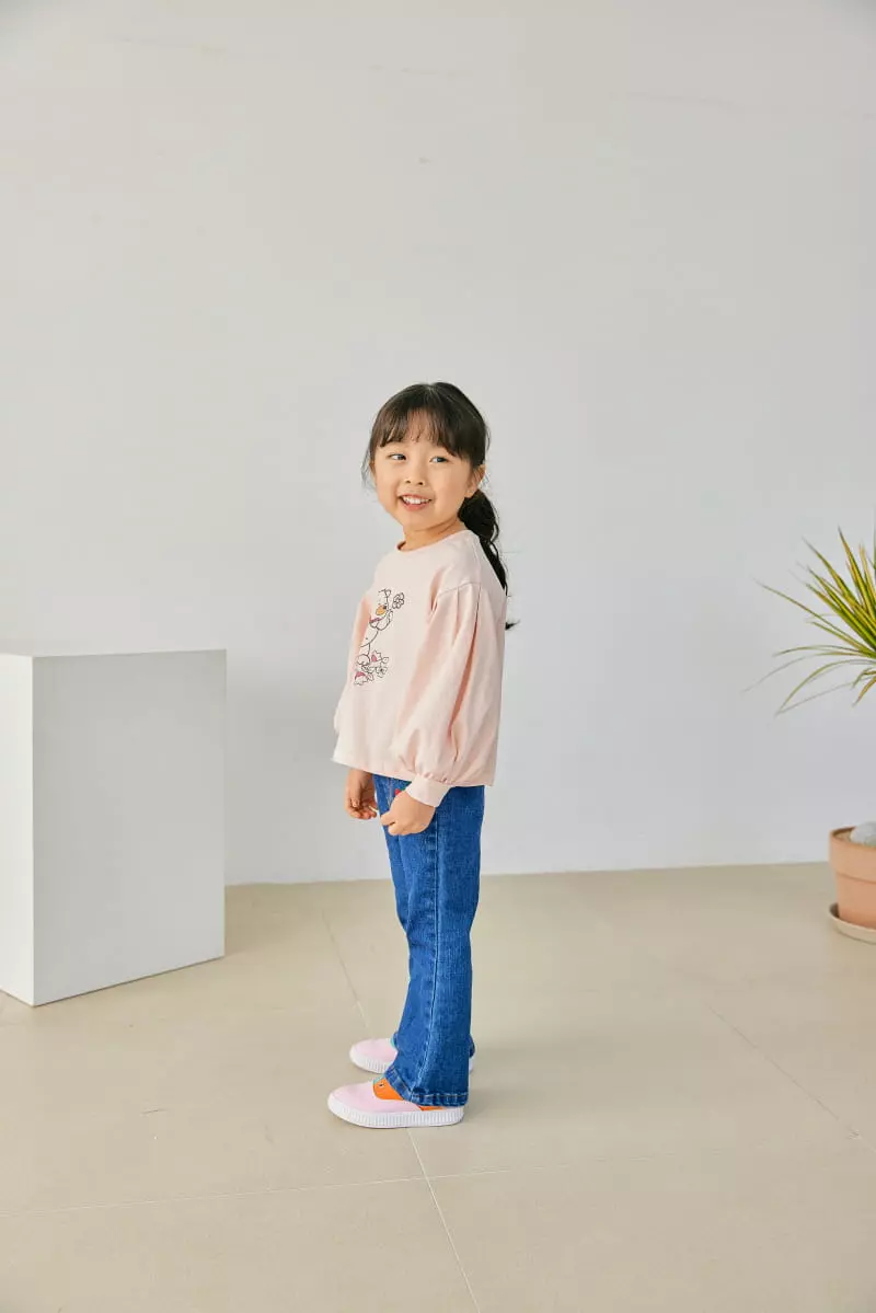Orange Mom - Korean Children Fashion - #kidsshorts - Bear TEe - 5