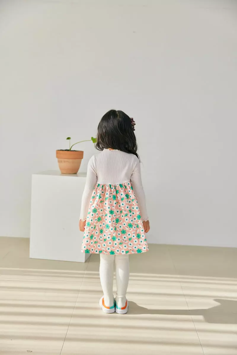 Orange Mom - Korean Children Fashion - #kidsstore - Rib Color One-piece - 5