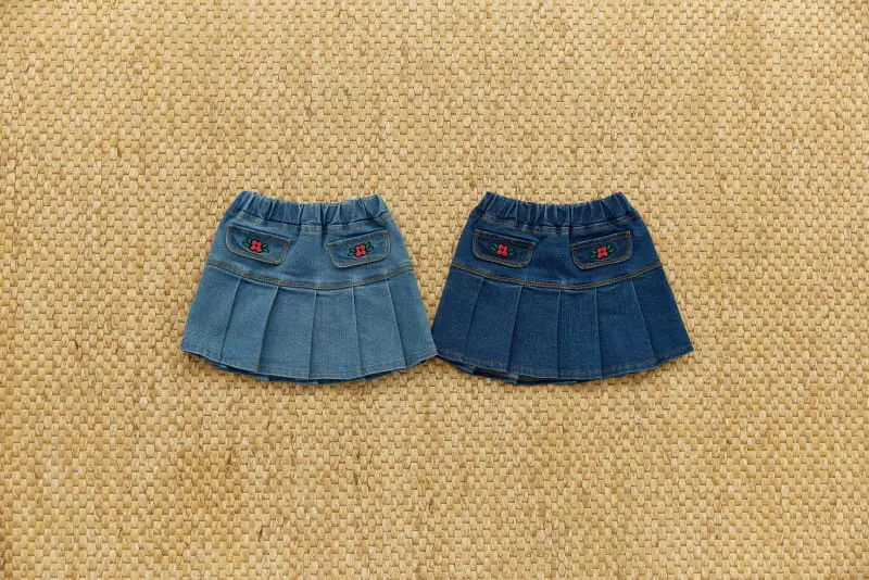 Orange Mom - Korean Children Fashion - #kidsstore - Span Wrinkle Skirt - 12