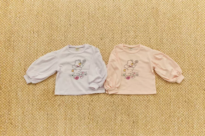 Orange Mom - Korean Children Fashion - #prettylittlegirls - Bear TEe - 12