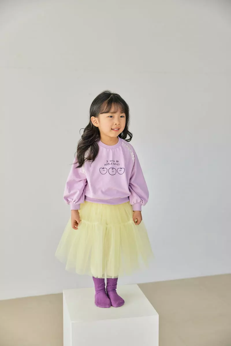 Orange Mom - Korean Children Fashion - #prettylittlegirls - Smile Apple Tee - 7